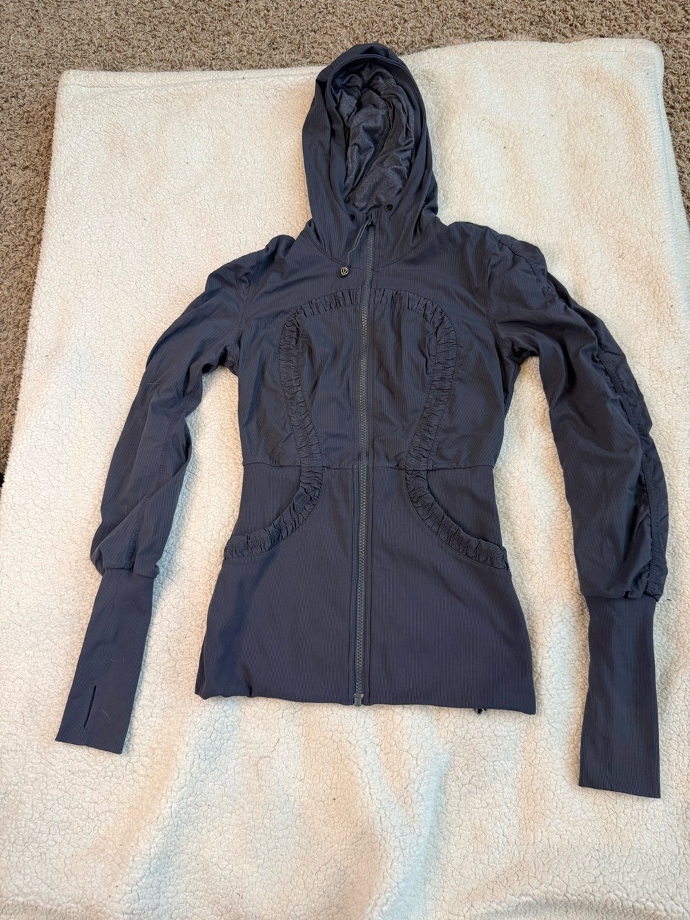 Lululemon Beyond the Studio Reversible Jacket Charcoal Gray Size 6